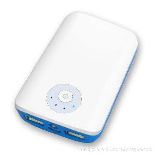 High capacity external mobile charger with LED torch
